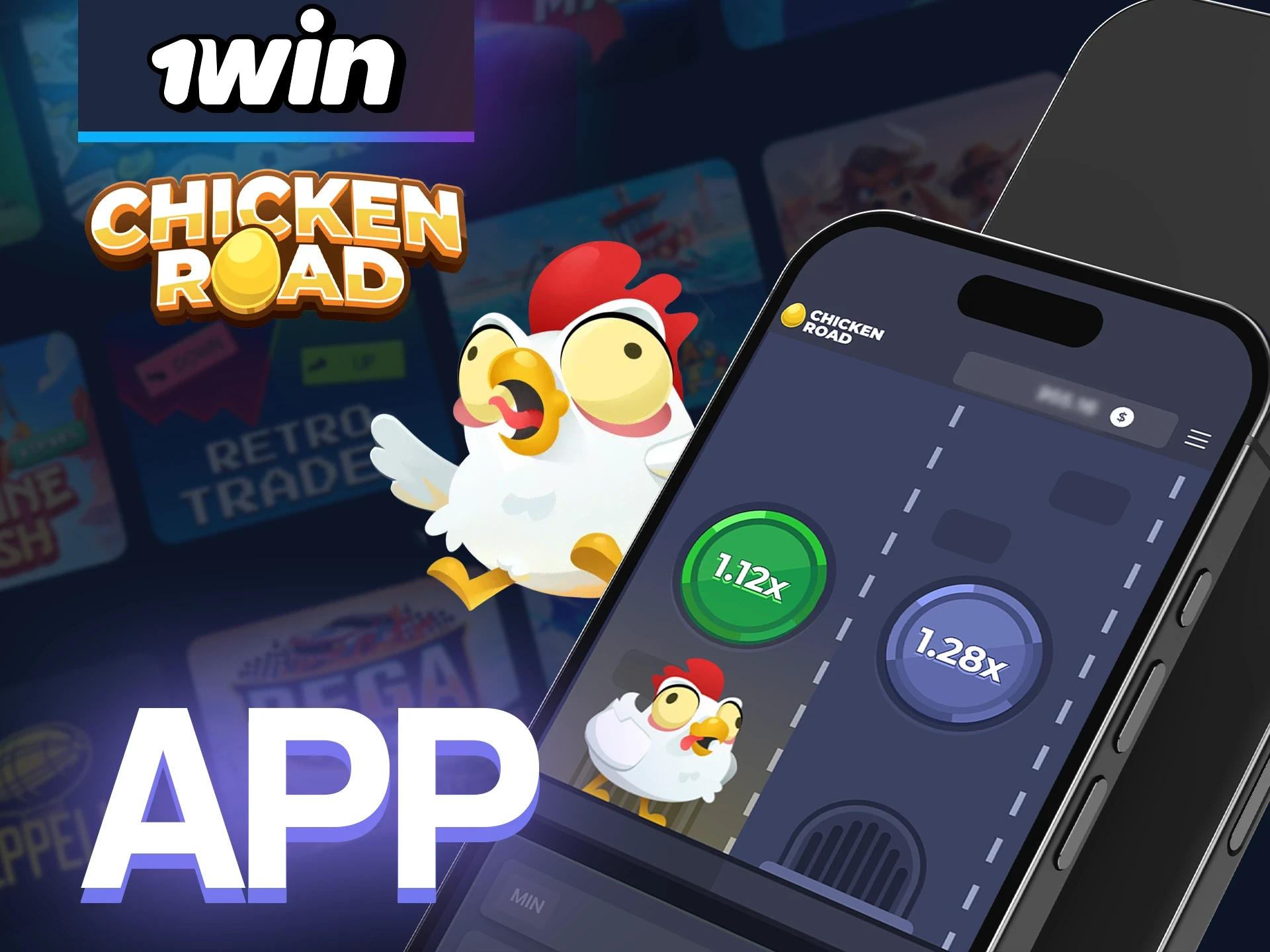 Read the instructions to start playing Chicken Road in the 1win app.