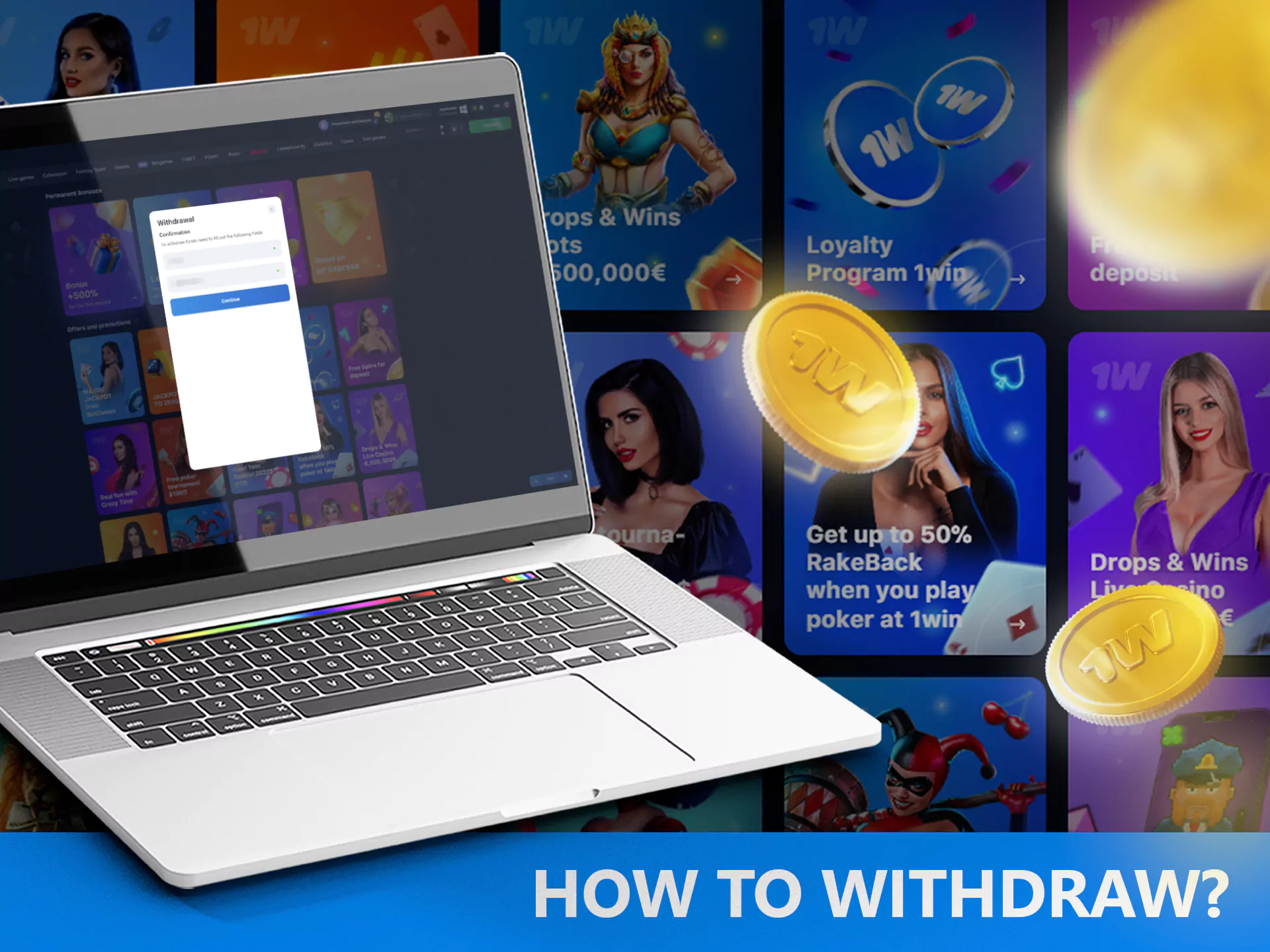 To withdraw your 1win bonus, you must first wager it.