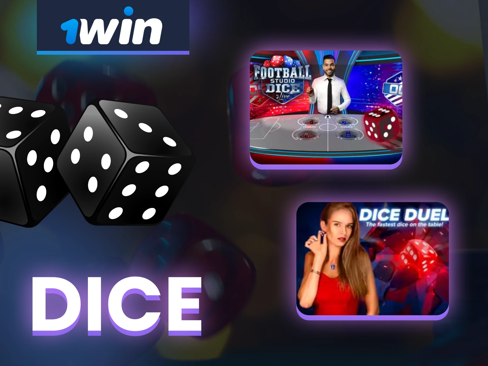 For live casino games at 1win, go to the Dice section.