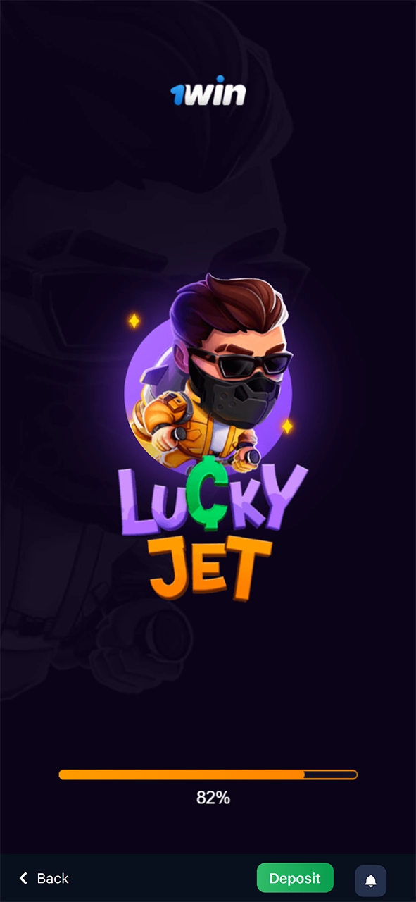 Open 1win and start playing Lucky Jet.