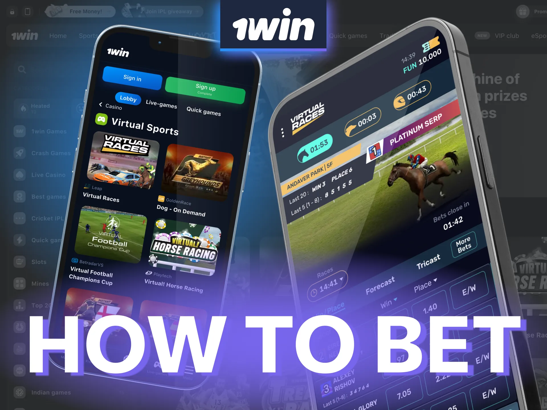 Start betting on 1win Virtual Sports with quick app setup and easy login.