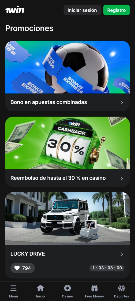 Únete a 1Win Argentina para obtener bonos.