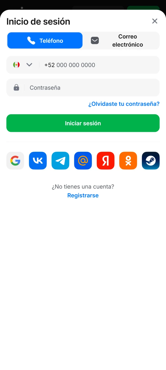 Inicie sesión en su cuenta 1Win para comenzar a apostar.