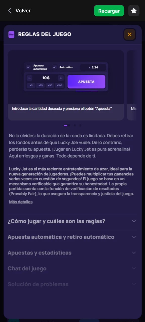 En el juego Lucky Jet hay algunas reglas que puedes leer en 1Win.